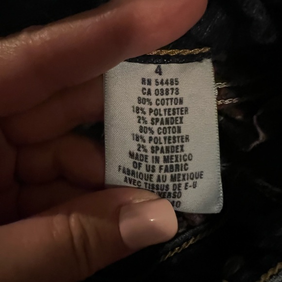 American Eagle Jeans Womens 4 Blue - Capri Low Rise - Med/Dark Wash - Picture 5 of 8